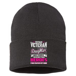 Vietnam Veteran Daughter Raised By My Hero Sustainable Knit Beanie