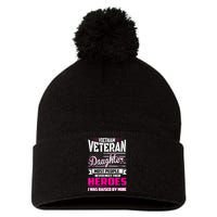 Vietnam Veteran Daughter Raised By My Hero Pom Pom 12in Knit Beanie