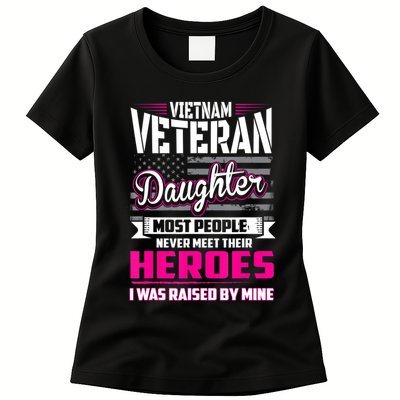 Vietnam Veteran Daughter Raised By My Hero Womens T-Shirt