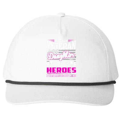 Vietnam Veteran Daughter Raised By My Hero Snapback Five-Panel Rope Hat