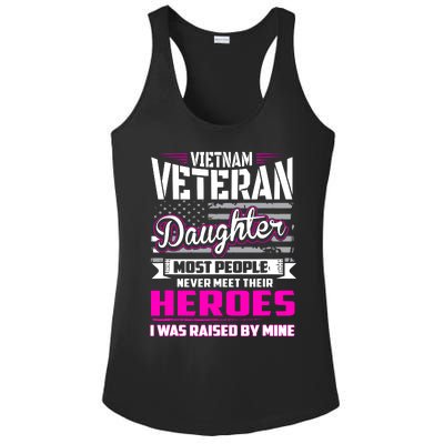 Vietnam Veteran Daughter Raised By My Hero Ladies PosiCharge Competitor Racerback Tank