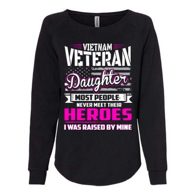 Vietnam Veteran Daughter Raised By My Hero Womens California Wash Sweatshirt