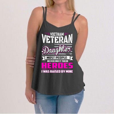 Vietnam Veteran Daughter Raised By My Hero Women's Strappy Tank