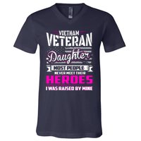 Vietnam Veteran Daughter Raised By My Hero V-Neck T-Shirt