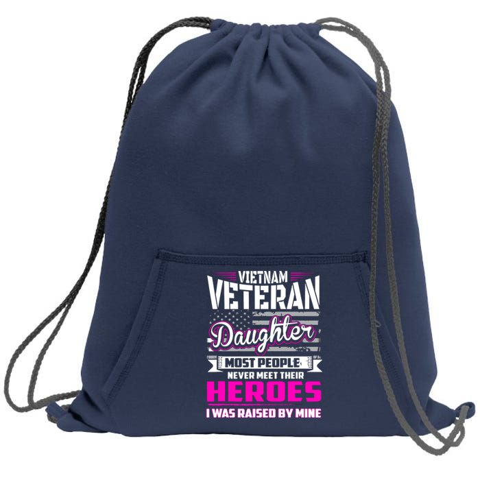 Vietnam Veteran Daughter Raised By My Hero Sweatshirt Cinch Pack Bag