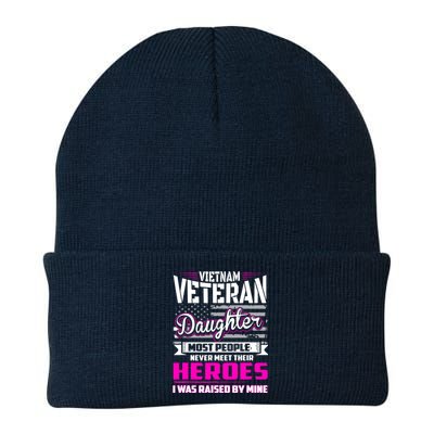 Vietnam Veteran Daughter Raised By My Hero Knit Cap Winter Beanie