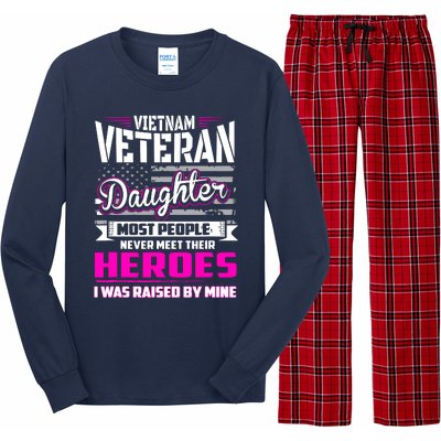 Vietnam Veteran Daughter Raised By My Hero Long Sleeve Pajama Set