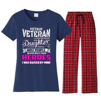 Vietnam Veteran Daughter Raised By My Hero Women's Flannel Pajama Set