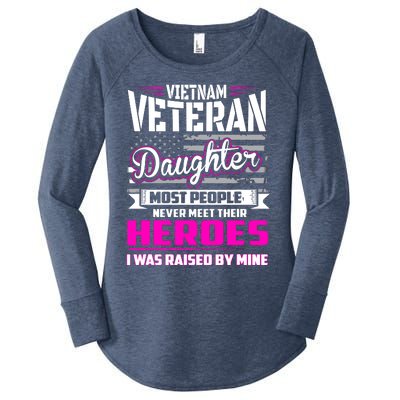 Vietnam Veteran Daughter Raised By My Hero Women's Perfect Tri Tunic Long Sleeve Shirt