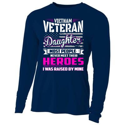 Vietnam Veteran Daughter Raised By My Hero Cooling Performance Long Sleeve Crew