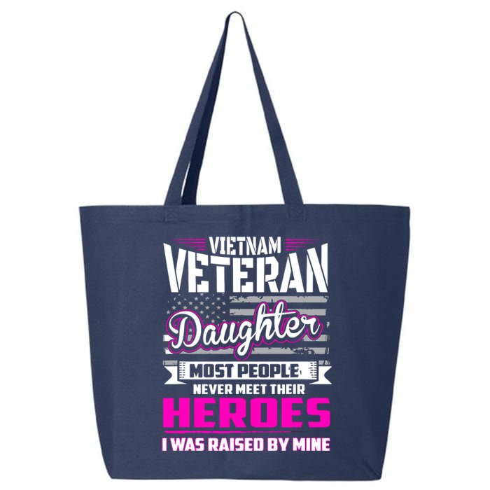 Vietnam Veteran Daughter Raised By My Hero 25L Jumbo Tote