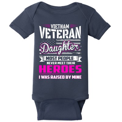 Vietnam Veteran Daughter Raised By My Hero Baby Bodysuit