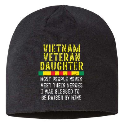 Vietnam Veteran Daughter Raised By My Hero War Veterans Sustainable Beanie