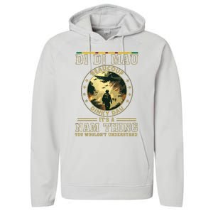 Vietnam Veteran Di Di Mau Vietnam War Memory Memorial Day Performance Fleece Hoodie