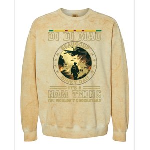 Vietnam Veteran Di Di Mau Vietnam War Memory Memorial Day Colorblast Crewneck Sweatshirt