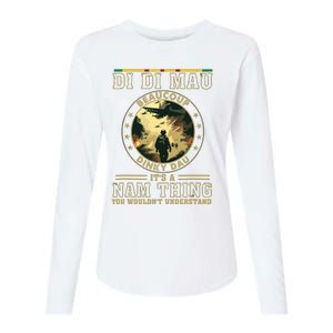 Vietnam Veteran Di Di Mau Vietnam War Memory Memorial Day Womens Cotton Relaxed Long Sleeve T-Shirt