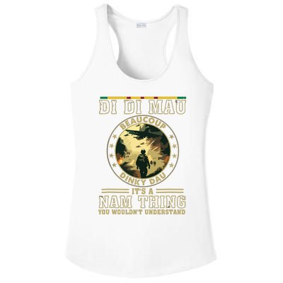 Vietnam Veteran Di Di Mau Vietnam War Memory Memorial Day Ladies PosiCharge Competitor Racerback Tank