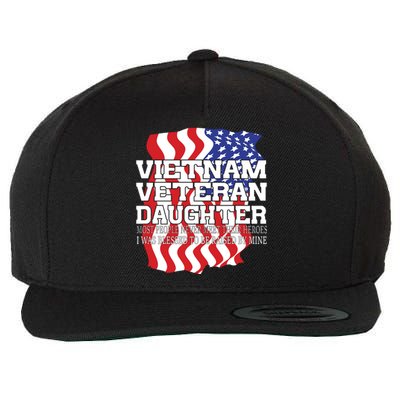 Vietnam Veteran Daughter Wool Snapback Cap