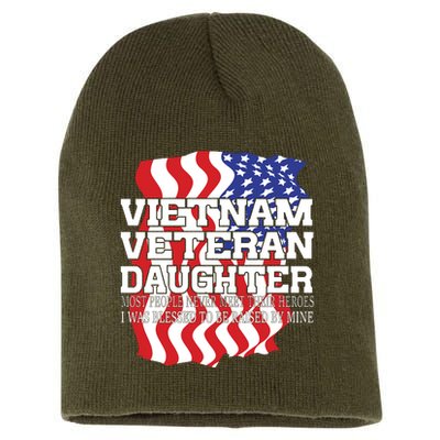 Vietnam Veteran Daughter Short Acrylic Beanie