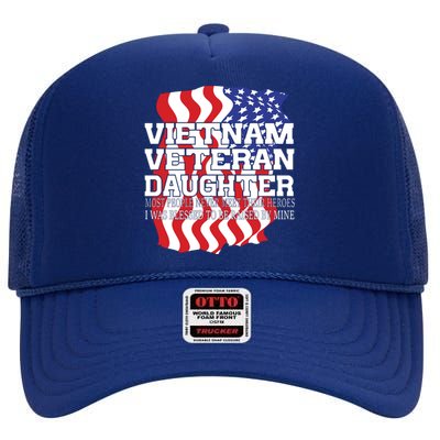 Vietnam Veteran Daughter High Crown Mesh Back Trucker Hat