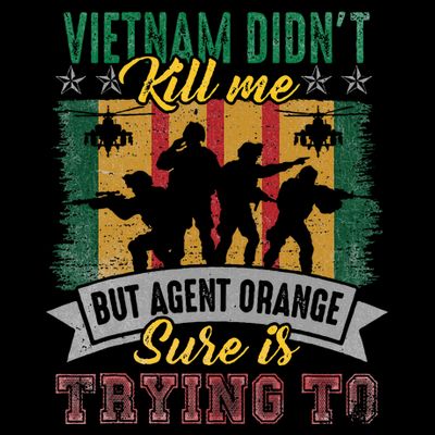 Vietnam Veterans Day Orange Agent Victims Retired Soldiers T-Shirt