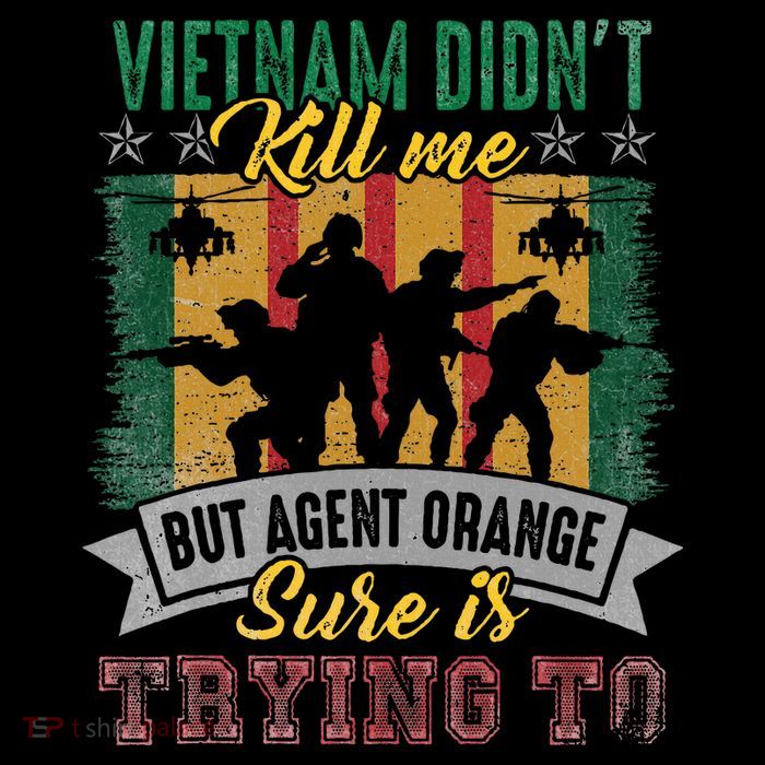 Vietnam Veterans Day Orange Agent Victims Retired Soldiers Flatbill Hat