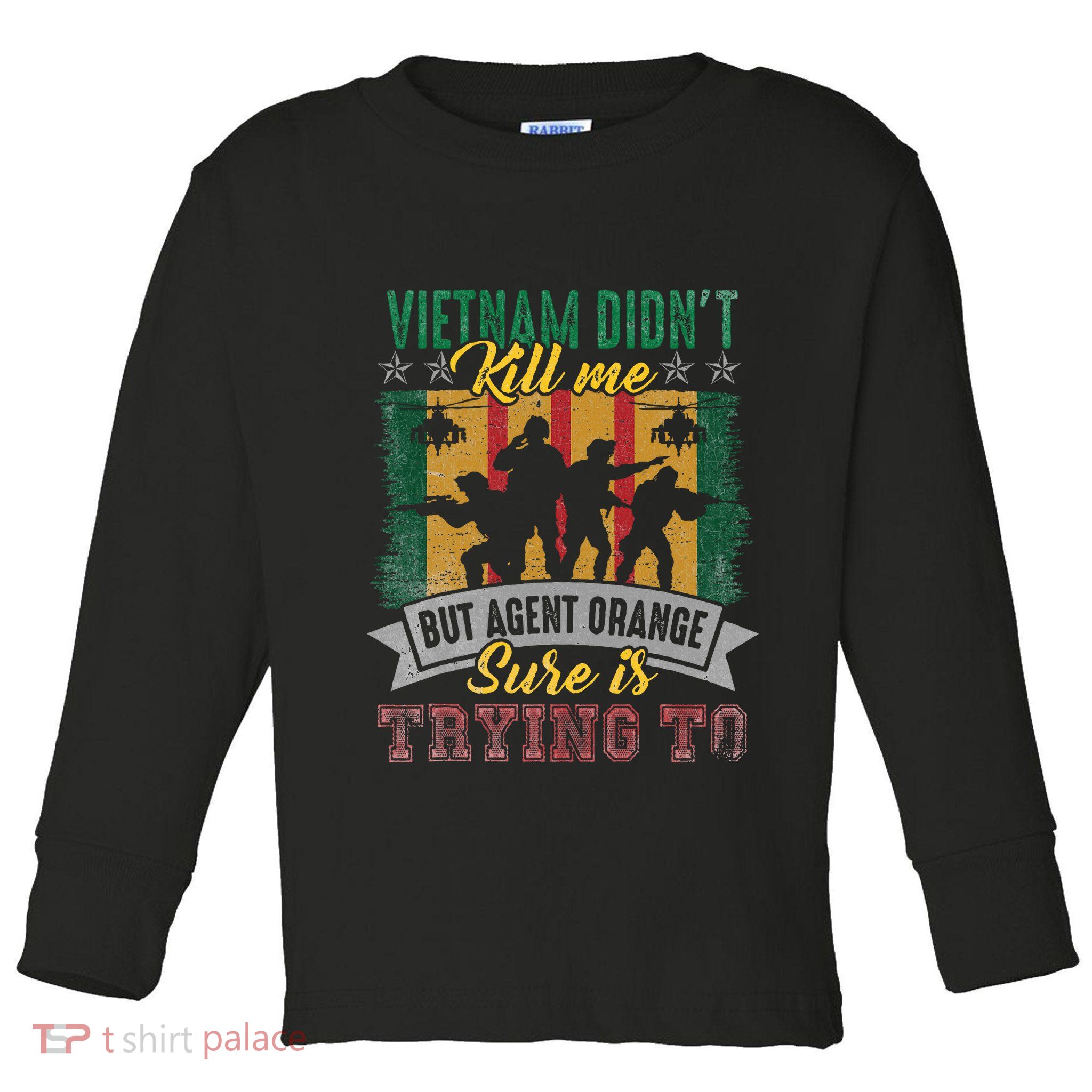 Vietnam Veterans Day Orange Agent Victims Retired Soldiers Toddler Long Sleeve Shirt
