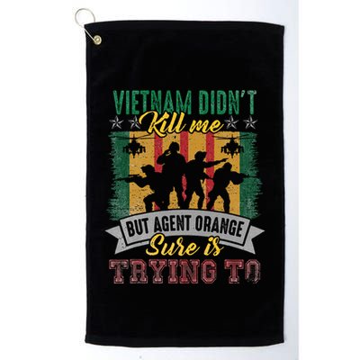 Vietnam Veterans Day Orange Agent Victims Retired Soldiers Golf Towel