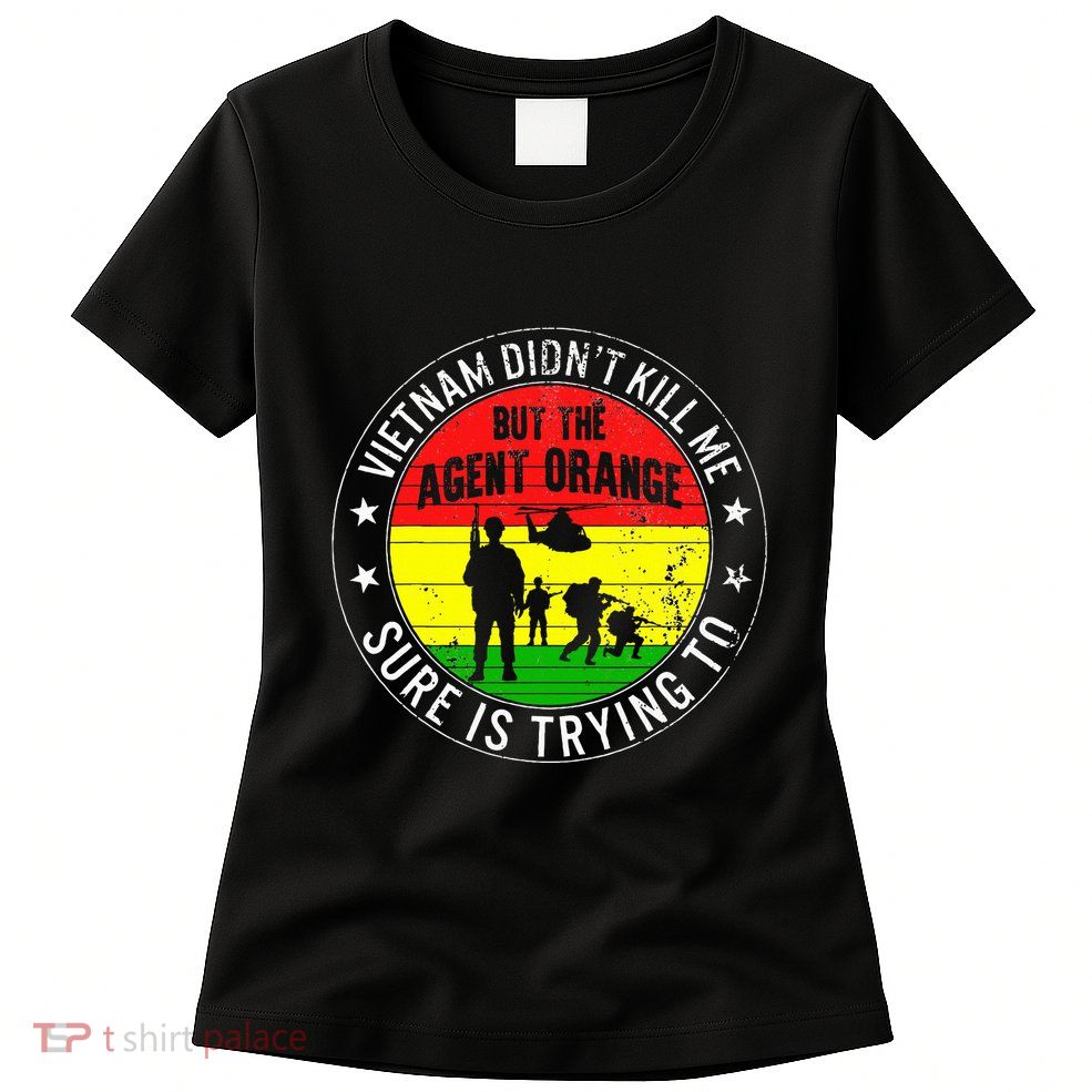 Vietnam Veterans Day Orange Agent Victims Retired Soldiers Women's T-Shirt