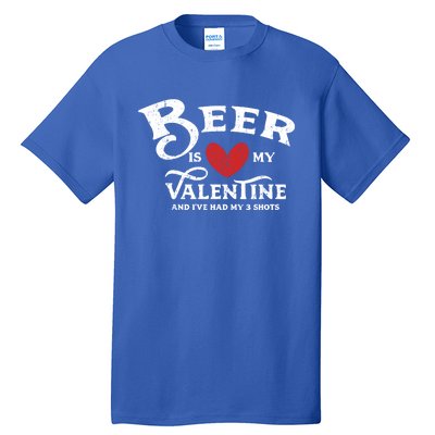 Vintage Valentines Day Design For Adultsgift Beer Is My Love Great Gift Tall T-Shirt