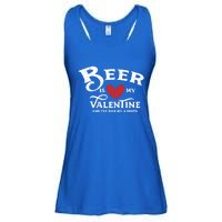 Vintage Valentines Day Design For Adultsgift Beer Is My Love Great Gift Ladies Essential Flowy Tank