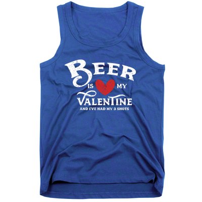 Vintage Valentines Day Design For Adultsgift Beer Is My Love Great Gift Tank Top