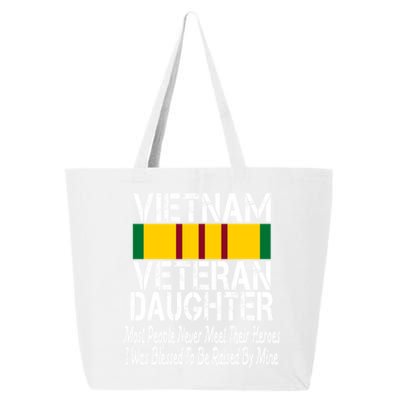 Vietnam Veteran Daughter Raised By My Hero Military Service Gift 25L Jumbo Tote