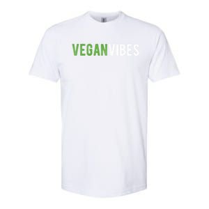 Vegan Vibes Design Gift For Plant Based Lifestyle Veganism Gift Softstyle CVC T-Shirt