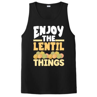 Vaganism Vegetarian Enjoy The Lentil Things Joke Gift PosiCharge Competitor Tank