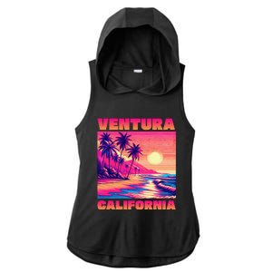 Ventura Ladies PosiCharge Tri-Blend Wicking Draft Hoodie Tank