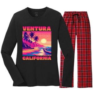 Ventura Women's Long Sleeve Flannel Pajama Set 