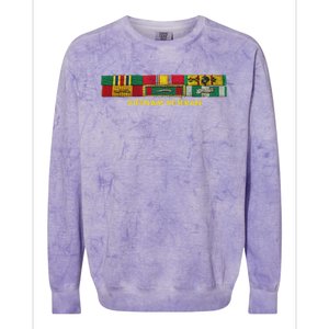 Vietnam Veteran Emblem Colorblast Crewneck Sweatshirt