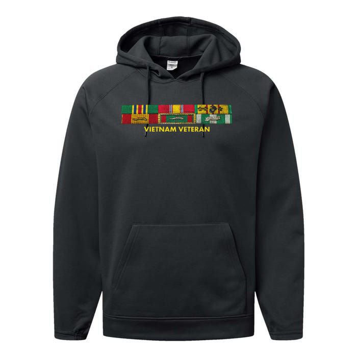 Vietnam Veteran Emblem Performance Fleece Hoodie