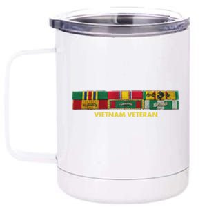 Vietnam Veteran Emblem 12 oz Stainless Steel Tumbler Cup