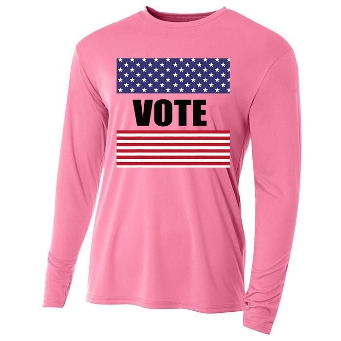 Vote Voting Elections Cooling Performance Long Sleeve Crew