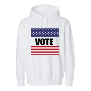 Vote Voting Elections Garment-Dyed Fleece Hoodie