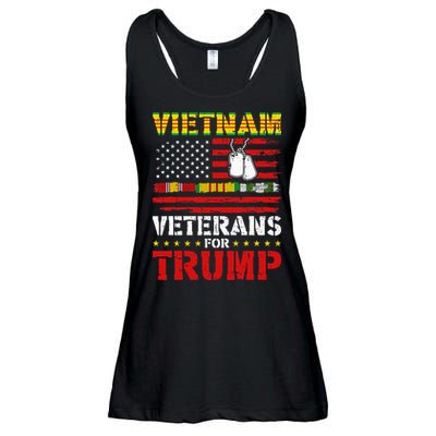 Vietnam Veterans For Trump 2024 Ladies Essential Flowy Tank