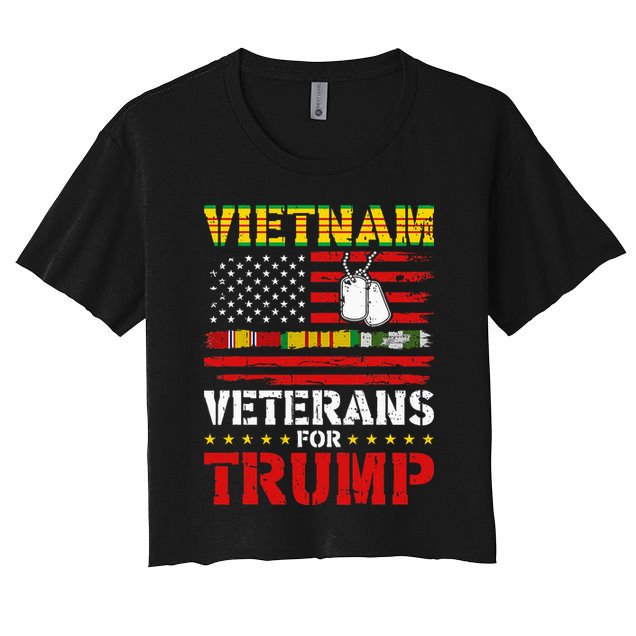 Vietnam Veterans For Trump 2024 Crop Top