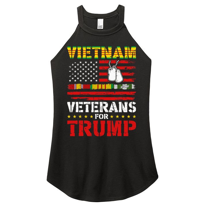 Vietnam Veterans For Trump 2024 Women's Perfect Tri Rocker Tank