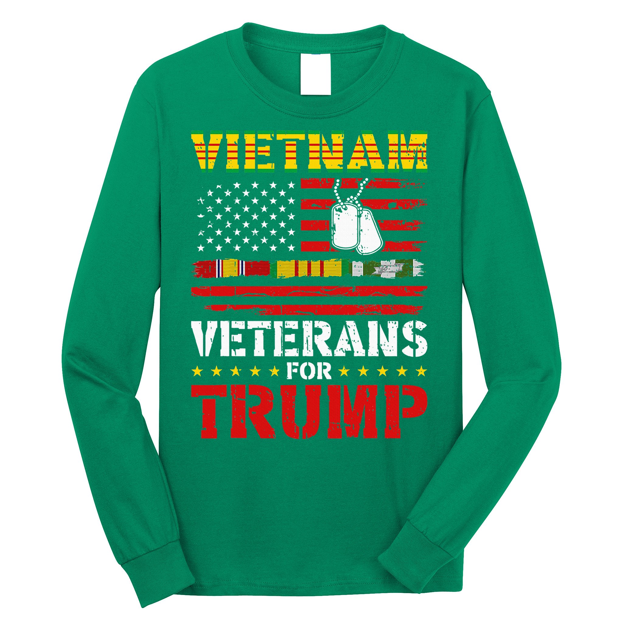 Vietnam Veterans For Trump 2024 Long Sleeve Shirt