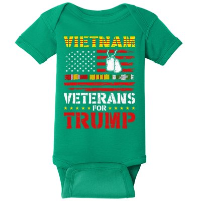 Vietnam Veterans For Trump 2024 Baby Bodysuit