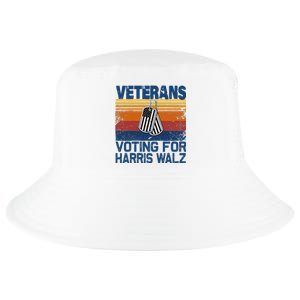 Veterans Voting For Harris Walz Waltz 2024 Cool Comfort Performance Bucket Hat