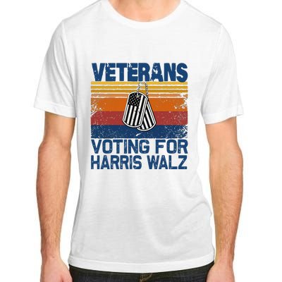 Veterans Voting For Harris Walz Waltz 2024 Adult ChromaSoft Performance T-Shirt