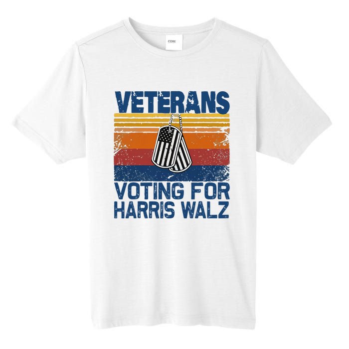 Veterans Voting For Harris Walz Waltz 2024 Tall Fusion ChromaSoft Performance T-Shirt